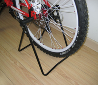 Support de stationnement pliable en U LJX L77 pour vélo de montagne, conception triangulaire verticale, haute capacité de charge pour la maintenance et la réparation