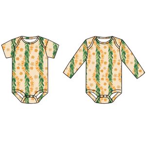 FANCY MONKEY Estampados Personalizados 95% Algodón Estilo Europeo Americano Suéter Romper para Niñas Manga Larga Leo 230g Patrón Otoño Bebé - Product Image 2