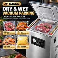 Machine de mise sous vide verticale pour aliments secs et humides, en acier inoxydable, avec écran tactile, 900W, longueur de scellage 50cm, avec impression de date