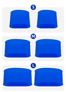 Correas de Silicona Antideslizantes para <span class=keywords><strong>Espinilleras</strong></span>, 3 Tamaños, Protectores de <span class=keywords><strong>Espinilleras</strong></span> para Hombres, Mujeres, Adultos y Niños, Cintas Antideslizantes - Product Image 2