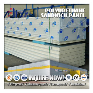 Panel Acústico Aislante para Techo, Panel Sándwich de Madera con Aislamiento de Poliuretano de 40 mm, <span class=keywords><strong>Precio</strong></span> por <span class=keywords><strong>M2</strong></span> - Product Image 1