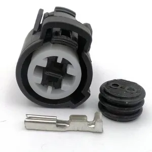 2 way female plug auto acura VTEC oil pressure switch knock sensor cooling fluid sensor connector 6189-0156