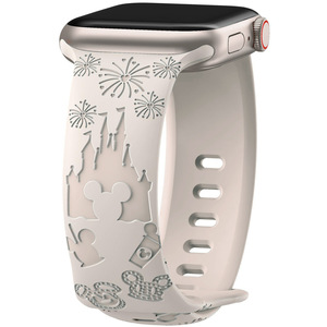 Correa de Reloj de Silicona Forwelleny con Diseño de Castillo y Mickey para Relojes Inteligentes <span class=keywords><strong>Apple</strong></span> Series 11 10 9 8 <span class=keywords><strong>7</strong></span> 6 5 4 3 SE Ultra 2 - Product Image 4