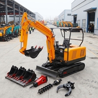 Livraison rapide Multifonctionnel Crawler Petite Digger pour Construction Ferme Jardin Utilisation Mini Pelle Client Pick up
