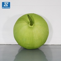 Modèle de melon gonflable personnalisé, accessoire de simulation de fruits et légumes gonflables pour la publicité extérieure et la décoration d'événements