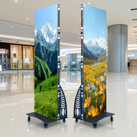 Dynamisches LED-Display für den Innenbereich Bodenst ändiger LED-Poster bildschirm für effektive Werbung Überlegene Lösung für Innen werbung