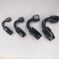 Grande promotion, plusieurs tailles en stock, tuyau de carburant tressé en acier inoxydable, tuyau d'huile en nylon noir CPE, 4an 6an 8an 10an 12an 16an 20an
