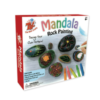 Kit de peinture sur pierres personnalisé - Kit d'art et d'artisanat pour enfants, peindre et décorer 2 lb de galets de rivière avec 10 couleurs de peinture et fournitures artistiques