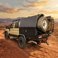 Tiroir coulissant en aluminium pour canopy de pick-up double cabine, conception extractible, mécanisme de verrouillage sécurisé