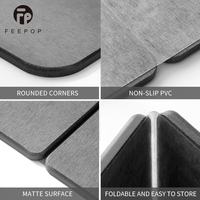 Tapis double pliable en diatomite, écologique, absorbant, séchage rapide, anti-moisissure, doux pour la peau, design moderne et luxueux