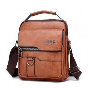 Factory Wholesale Men's PU Leather Shoulder <b>Bag</b> Casual Retro Handbag Briefcase Backpack Cross-border Foreign Trade Summer 2022 - Product Image 5