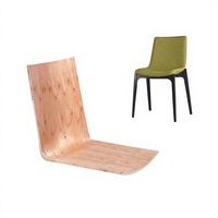 Vente directe d'usine, chaise de salle à manger en bois naturel de haute qualité, chaise de bureau fabriquée en contreplaqué moulé