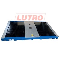 Testeur de dérapage latéral de véhicule à double plaque LUTRO, banc d'essai de dérapage latéral de voiture pour station d'inspection de la sécurité