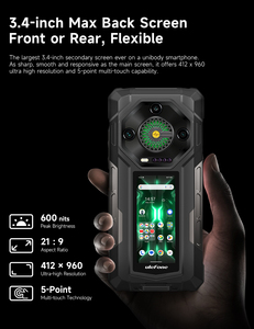 Ulefone Armor 33 Pro กล้องหลัง 3 ตัว 50MP กล้องมองกลางคืน 64MP ชาร์จเร็ว 66W แบตเตอรี่ 25500mAh หน้าจอคู่ 16GB 512GB 5G AI IP68 กันน้ำ โทรศัพท์มือถือที่ทนทาน - Product Image 4