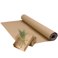Papier Kraft Brun en Rouleau de Pâte de Bois Pure Recyclable pour Emballage Cadeau et Artisanat DIY – Grande Vente
