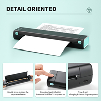 Untuk Phomemo M08F Printer tato termal Printer kompak Mini Portabel A4 & huruf 8.5 ''x 11'' ukuran ponsel kompatibel dalam stok