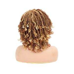 Short Soft <strong>Dreadlocks</strong> Crochet Braids <strong>Synthetic</strong> Bundle Hair Weave Extension for Wig - Product Image 1