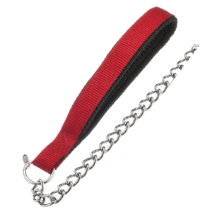 Durable Stainless Steel 304 <b>Pet</b> <b>Leash</b> Solid Classic Big Dog Chain with Neoprene Handle and Chew Proof Webbing for Large Dogs - Product Image 2