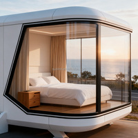 Maison Capsule Modulaire V3 avec Isolation en Mousse de Polyuréthane de 100 mm, Climatisation Chaude et Froide, Maison Capsule Préfabriquée