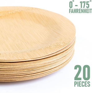 일회용 대나무 접시, 생분해성 및 친환경 나무 식기, 레스토랑 및 파티 대나무 쟁반 - Product Image 5