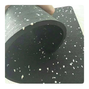 Karet lantai gulung, untuk Dumb barbel peredam guncangan isolasi suara Area kuat penyerap lantai Gym Mat - Product Image 4