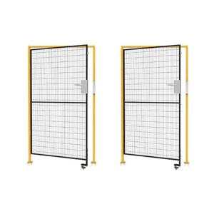 Panneaux de clôture de jardin en métal avec revêtement en poudre noire, résistants à la rouille, en treillis métallique, aménagement paysager, parterres de fleurs, enclos pour animaux de compagnie en extérieur, modélisation 3D - Product Image 3