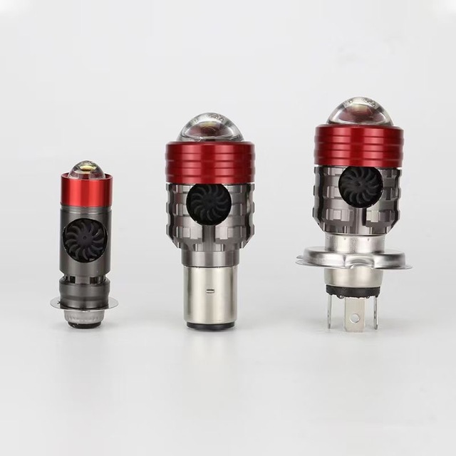 With High Low Beam Led Headlight 60W 6000LM 6000K Lighting Focus Super Bright with Fan Cooling for Bajaj Pulsar