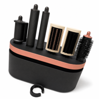 Kit de coiffure 6-en-1 avec ions négatifs, fer à boucler à température constante 1600W, ensemble multi-accessoires pour la maison et le salon