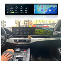 Lecteur multimédia automobile Android 14 double écran 25,6 pouces avec CarPlay intégré, Android Auto, YouTube pour Audi A4L A5L Q5L 2018-2024