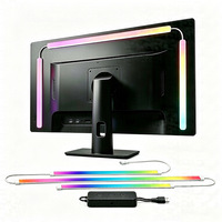 Éclairage ambiant RGB pour PC, IP20, décoration de salle E-Sports, rétroéclairage d'écran de bureau, lumière de bord de moniteur, bande lumineuse synchronisée avec l'écran