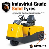Tractor de Remolque Eléctrico con Asiento, Accionado por Batería, para Almacenes, Fábricas, Logística y Manejo de Materiales
