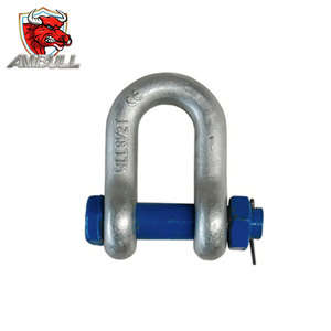 Ambull chất lượng hàng đầu Nhà Máy Giá xuất khẩu sang Nga mạ kẽm <span class=keywords><strong>g2150</strong></span> chúng tôi loại D cung Xiềng xích với bu lông an toàn để kéo - Product Image 4