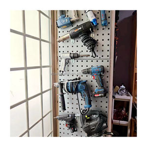 Meilleur prix blanc noir coloré artisanat chambre Organisation bricolage métal panneau perforé présentoir crochets pour zone de stockage bureau maison mur - Product Image 2