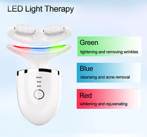 เครื่องนวดหน้าไมโครเคอร์เรนท์แบบลูกกลิ้ง วัสดุ ABS สแตนเลส ชาร์จผ่าน USB สำหรับยกกระชับผิวหน้า - Product Image 5