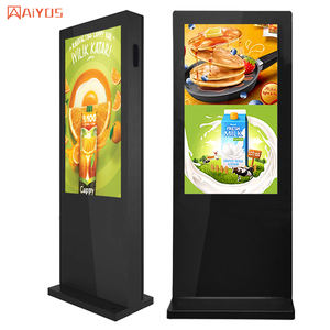 Aiyos 65 inç dış ortam özel 65 ''havaalanları için akıllı dijital Totem: bölünmüş ekran & 2500cd/m² parlaklık FHD - Product Image 6