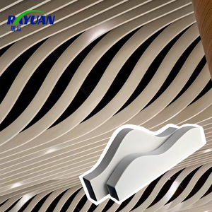 Hạt gỗ chuyển ép đùn nhôm dầm vách ngăn đá phiến treo Dải Trần chống cháy chống Thấm Kim loại trần gạch lưới - Product Image 1