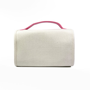 High Quality Square Carry Canvas Cosmetic Bag Fashionable Durable <b>Makeup</b> Organizer <b>Case</b> - Product Image 3
