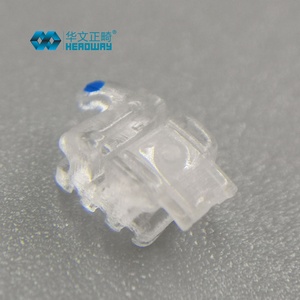 Roth <span class=keywords><strong>MBT</strong></span> Edgewise staffe in ceramica ortodontica dentale staffe in ceramica autoleganti - Product Image 1