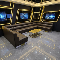 Canapé VIP élégant en forme de U 10 places au design contemporain pour meubles de bar, support de bras pour la maison, KTV Lounge Club Luxury Venues
