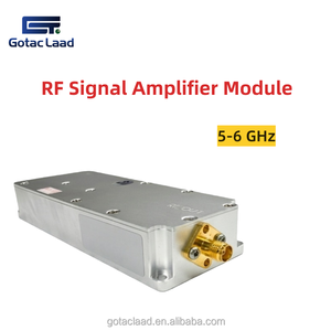 Module amplificateur <span class=keywords><strong>de</strong></span> signal RF 50W 5-6GHz, module <span class=keywords><strong>de</strong></span> protection contre les drones, amplificateur <span class=keywords><strong>de</strong></span> radiofréquence GaN, alliage d'aluminium - Product Image 1