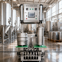 Machine de remplissage et de sertissage semi-automatique commerciale pour canettes de bière, système de mise en conserve à contre-pression pour bière, cidre, kombucha