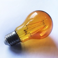 Ampoule à filament LED A60 A19 E26 E27 110V 220V 2W 4W 6W 8W couleur transparente ampoule décorative rouge blud jaune vert