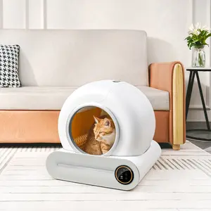 Caja de arena para gatos inteligente de buena calidad automática con función de lavabo y limpieza