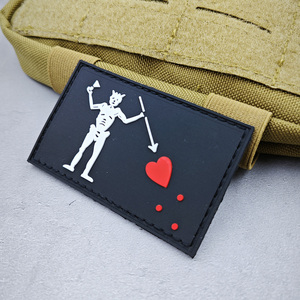 Écusson Badge de Vétéran Américain Brodé en 3D en Caoutchouc PVC avec Bande de Tissu à Crochet pour Vêtements Tactiques et Vestes - Product Image 3