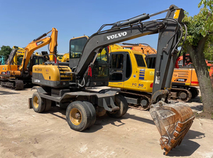 Excavatrice sur pneus d'occasion Daewoo Volvo LG670 de 7 tonnes avec moteur Doosan et pompe hydraulique, certifiée CE, avec attache rapide et brise-roche - Product Image 4