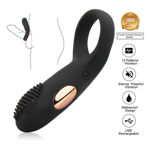 2021年 ペニスリング コックリング バイブレーター 大人のおもちゃ 男性用 大人のおもちゃ カップル用 USB 充電式 早漏防止 ロック式 - Product Image 4