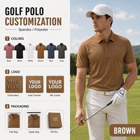 Camisa Polo de Golf Personalizada para Hombre, de Secado Rápido, Poliéster y Elastano, Absorbe la Humedad, Manga Corta, Transpirable, con Logotipo Bordado y Botones