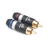 Câble audio RCA plaqué or haut de gamme ATAUDIO HIFI, câble de haut-parleur, connecteur RCA, terminal