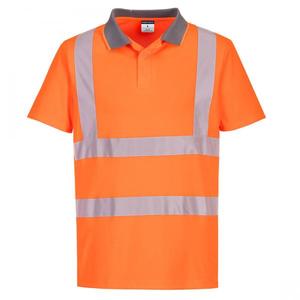 PORTWEST - EC10ORRXL Eco high visibility short sleeve <b>orange</b> polo (6 pcs.) - EAN 5036146015771 <b>HI</b>-<b>VIS</b> WORKWEAR - Product Image 1