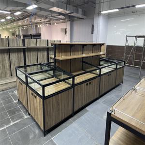 Nouveau design étagères en bois table de récipient de collation en vrac pour supermarché et magasin de collation présentoir à collation - Product Image 4